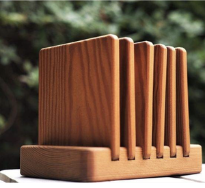 Modern Square Wooden Coaster Set Non-Slip Table <b>Mats</b> For Drink Glasses from India - Product Image 4
