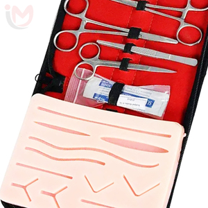Kit d'entraînement à la suture avec instruments en acier inoxydable et coussin d'entraînement pour étudiants en médecine, ensemble manuel de classe I - Product Image 3