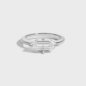 Anillo Octogonal de Oro Sólido de 10K con Corte Escalonado de Estilo Oriental, Anillo de Compromiso con Diamante Cultivado en Laboratorio de 1.25 CT, Anillo de Boda para Mujer - Product Image 2
