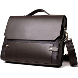 Service OEM personnalisé, dernier design, sacs pour ordinateur portable en cuir uni pour hommes, prix bas, sacs pour ordinateur portable 100% cuir véritable - Product Image 1