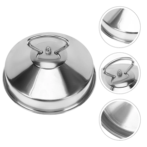 Cúpula para Derretir Queso de Diseño Clásico, Artículo de Cocina para el Hogar y Hoteles, Plato Natural Pulido con Tapa, a Precio de Mayoreo - Product Image 4