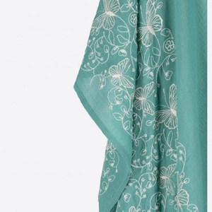 Robe Kaftan d'été décontractée en viscose écologique, style bohème, brodée, mini, col en V, respirante, pour la plage - Fabricant - Product Image 2