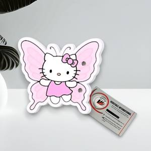 ขนตาปลอมอะคริลิคแม่เหล็กทรงรูปหัวใจรูปไข่ลายผีเสื้อน่ารักแบบปรับแต่งได้ ลายเฮลโลคิตตี้ รักษาสิ่งแวดล้อม ใช้ซ้ำได้ - Product Image 4