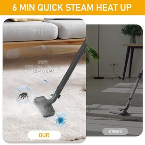 VSC28A Portable Steam Cleaner with 13 Accessories 1.2L Tank for Multi-purpose Use on Floors Carpets Windows Cars and More! - Product Image 4