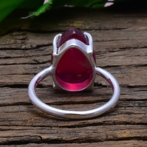 Australian Triplet <b>Opal</b> <b>Ring</b> 925 Sterling <b>Silver</b> Handmade Fire <b>Opal</b> Jewelry Gift for Her - Product Image 3