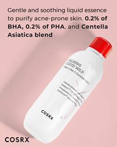 COSRX AC Collection Acne Calming Liquid Mild Fabriqué en Corée BHA PHA Tonique pour peaux sujettes à l'acné Sans paraben Cosmétiques coréens pour la peau - Product Image 2