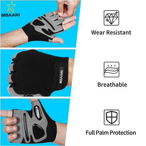 Training Weight Lifting <b>Gloves</b> for Men Women Wrist Support Padded Extra Grip Palm Protection <b>Gloves</b> Cycling,Hanging,<b>Pull</b> <b>ups</b> - Product Image 5
