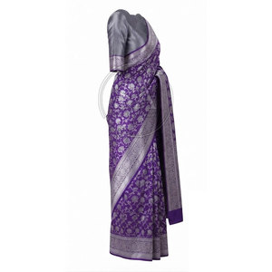 Sari de Luxe pour Femme, Robe Drapée de Créateur, Broderie Élégante, Vêtement Ethnique, Idéal pour Occasions Festives, Mariages et Fêtes, Vente en Gros - Product Image 4