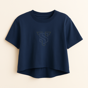 Camiseta Corta Informal de Alta Calidad para Mujer, de Algodón, Lisa, Teñida, de Manga Corta, Transpirable, Ligera, de Secado Rápido, para Verano - Product Image 1