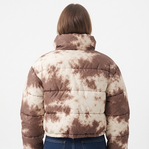 Abrigo Acolchado Sublimado para Mujer con Cinturón, Chaqueta de Invierno con Capucha, Estilo Casual para Exteriores, Prenda Exterior Acolchada y Cálida, Nueva Colección - Product Image 6