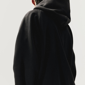 Sudadera con capucha y cremallera completa, 100% algodón, estilo oversize unisex, informal, para uso diario, de alta calidad - Product Image 3