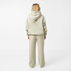Nouveauté : Ensemble de survêtement décontracté pour femme, composé d'un sweat-shirt boutonné avec poches et d'un pantalon de sport assorti - Product Image 2