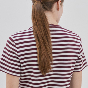 T-shirt décontracté pour femme à rayures, design chic et de haute qualité à prix abordable pour les acheteurs en gros 2026 - Product Image 5