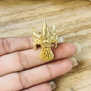Bague Aigle Gothique Tendance pour Homme, en Laiton Plaqué Or 18 carats, Style Bohème, Motif Oiseau, Bijou de Motard, Bague Vintage Spectaculaire, Vente en Gros - Product Image 2