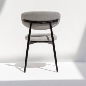 Silla de Comedor Tapizada Vandana Zentrix Vista Gris con Diseño Ergonómico Moderno y Comodidad Premium - Product Image 6