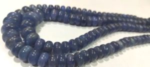 Perles Rondelles Lisses et Graduées en Tanzanite Bleue Naturelle Non Traitées 7-10mm - Product Image 2