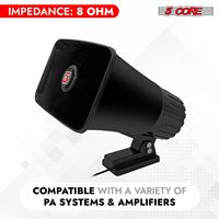 Haut-parleurs passifs filaires d'extérieur 5Core 5x8'' 65W 8Ohm étanches, paire stéréo avec cornet pour systèmes audio surround