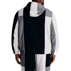 Streetwear Color Block Windbreaker <b>Lightweight</b> Hooded Track <b>Jackets</b> Custom Sportswear Nylon Windbreaker OEM <b>jacket</b> for men USA - Product Image 2