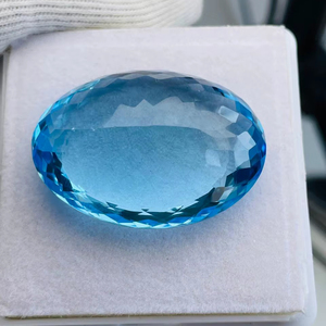 Topaze bleue naturelle, taille ovale, grande taille 99,19 carats, qualité AAA, lustre parfait, disponible à prix avantageux. - Product Image 5
