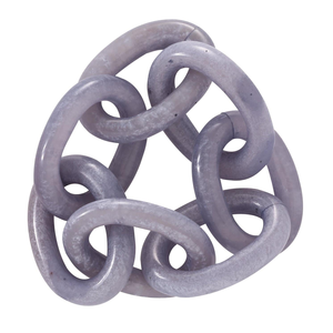 Anillo de Servilleta de Resina, Decoración para Cena, Diseño de Cadena, Color Morado, Artesanía en Resina Epoxi - Product Image 1