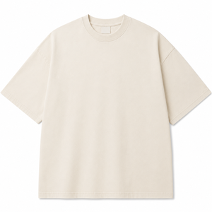 Camiseta Oversize para Hombre, Estilo Urbano, Tejido Grueso, Ecológica, Transpirable, de Poliéster/Algodón, con Hombros Caídos, Personalizable - Product Image 1