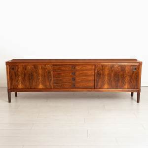 Mueble de TV Moderno de Madera, Aparador con Cajones y Puertas Corredizas, para Sala de Estar o Entrada - Product Image 1