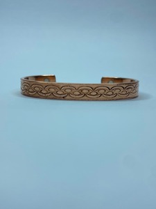 <b>Copper</b> Brass Gold Plated Vintage Magnet Stone Cuff <b>Bracelet</b> Handmade Unisex Wedding Jewelry - Product Image 2