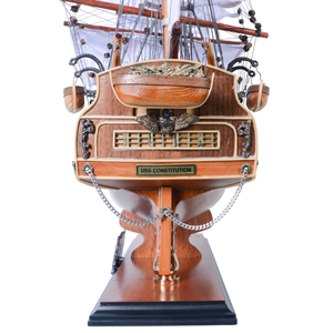 T097L - เรือจำลอง USS Constitution รุ่นลิมิเต็ดอิดิชั่น พร้อมใบเรือครบชุด รุ่น Admiral Line ผลิตด้วยมือจากไม้ ของขวัญสำหรับนักเดินเรือ ขนาด 73.7Lx25.4Wx64H ซม. - Product Image 4