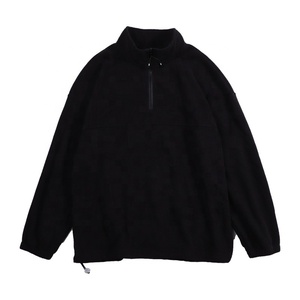 Factory Bulk Cheap Sale Men's Homme Regular Sleeve Plain Svitcemizo Men's Printed Embroidered Sweatshirt With 14 Zip Up Genser - Product Image 1