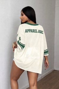 Jersey de punto personalizado para mujer, estilo oversize, estilo fútbol americano, venta al por mayor OEM, jersey transpirable de moda - Product Image 4