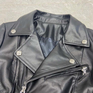 Chaqueta de moto de piel de oveja sintética de secado rápido para mujer con cremalleras, cuello alto, manga larga, corta, para invierno - Product Image 5