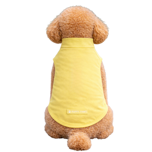 เสื้อยืดกันแดดสำหรับสุนัข สีเหลือง น้ำหนักเบา ป้องกันรังสียูวี เสื้อสำหรับสัตว์เลี้ยงฤดูร้อน เนื้อผ้านุ่ม ยืดหยุ่น ระบายอากาศได้ดี ให้ความเย็นสบาย - Product Image 2