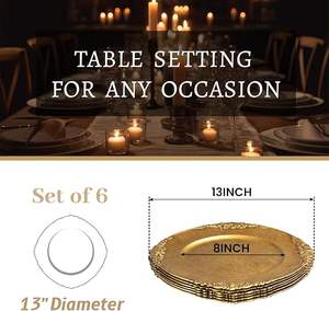 Assiette de Présentation de Luxe pour Mariage, Vaisselle Élégante, Assiette de Dîner pour Hôtels, Banquets et Réceptions - Product Image 2