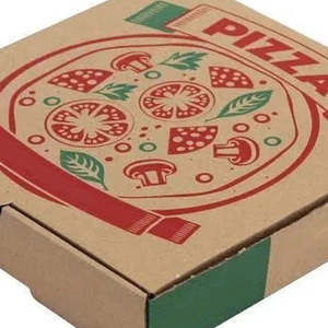 Disposable 3.5 Inch Mini Cardboard Pizza <b>Boxes</b> Portable Mini Pizza Cake for Cookies <b>Party</b> Favors with Embossing Feature for Food - Product Image 2