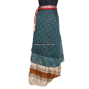 Multicolor Fashion <b>Skirts</b> Latest Design Adult <b>Boho</b> Wrap Around <b>Skirt</b> Manufacturer Wholesaler - Product Image 5