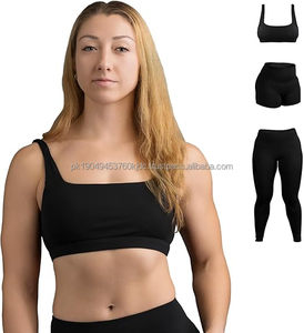 Sports Bra Wirefree Mid Yoga <b>Plus</b> <b>Size</b> Lightweight Breathable Anti-Odor Quick Dry Eco-Friendly Striped Unique Cross Back Strappy - Product Image 1
