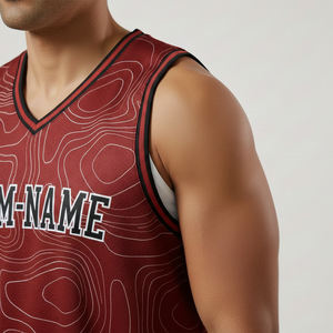 Personnalisez vos propres uniformes de basket-ball d'équipe, ensemble de maillots de basket-ball réversibles avec bandeau, 100% polyester, taille plus, automne été - Product Image 4