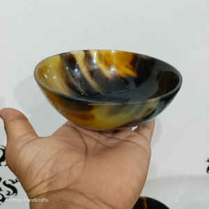 Petites coupelles en corne de bœuf naturelle, faites à la main, polies, décoratives, vente en gros à prix avantageux - Product Image 4