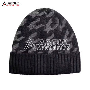 Fashionable Beanies Hat With Thick Wool Knit Design Perfect For Streetwear Jacquard Winter Sports And Daily Outfits - Product Image 5