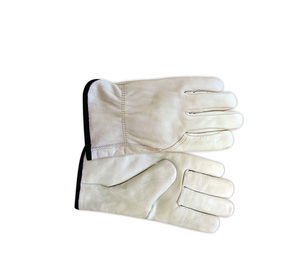HOLY SIGNS INTERNATIONAL Sheep Grain Leather Anti-Vibration Smooth Safety <b>Driver</b> Work <b>Gloves</b> Strap EN420 Certified Breathable - Product Image 5