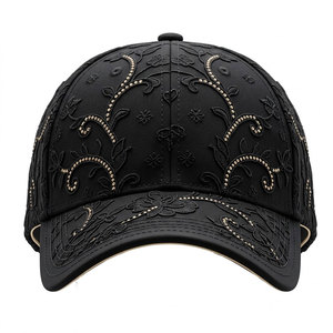 Elegante gorra de béisbol de encaje para mujer, transpirable, con estampado floral, ajustable, para viajes, playa y uso diario. - Product Image 1