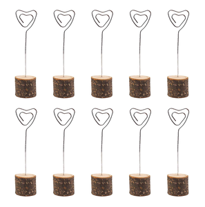 Metal Place Card <b>Holder</b> Memo Clips <b>Holder</b> Natural Premium Rustic <b>Table</b> <b>Number</b> <b>Holder</b> Photo <b>Holder</b> - Product Image 5