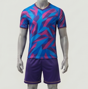 Conjunto de Uniforme de Fútbol Juvenil, Camiseta Deportiva de Manga Corta y Pantalones Cortos, Ropa de Entrenamiento de Fútbol - Product Image 3