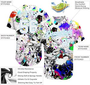 Camisetas de Béisbol Personalizadas con Dos Botones, Camisetas de Softbol Personalizadas con Nombre, Número y Logotipo Bordados para Hombres, Mujeres y Jóvenes - Product Image 2
