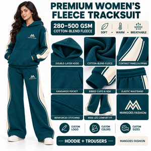 Conjunto de Sudadera con Capucha y Pantalones Deportivos Oversize Personalizados con Lavado Ácido, Ligeros, 100% Algodón, Estilo Urbano, MANGOES FASHION, Ecológicos - Product Image 6