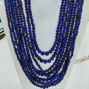 Dernières belles perles de lapis brins gros pierres précieuses brins de perles de guérison naturelle acheter en ligne auprès des exportations fabrication à la main - Product Image 1