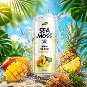 Bebida de Musgo Marino WANA al por Mayor OEM con Jugo de Piña y Mango, Lata de Aluminio de 320ml, Logotipo Personalizado, Proveedor de Bebidas de Fábrica - Product Image 2