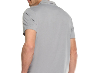 Chemises polo pour hommes en coton 100 %, coupe confortable, unies, de haute qualité, tendance, vente en gros, personnalisation OEM, design de logo sur mesure. - Product Image 3