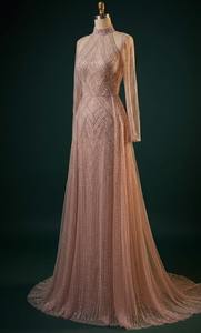 ชุดราตรีปักคริสตัลพรีเมียมขายดี แขนยาวเต็มตัว สำหรับงานเลี้ยงอย่างเป็นทางการ จากผู้ผลิต - Product Image 3