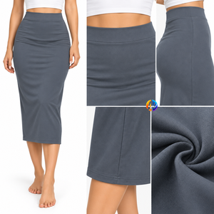Disfrute de una apariencia moderna y elegante con la falda midi para mujer, que ofrece una textura suave, un corte equilibrado y un estilo fácil de combinar para las diferentes estaciones. - Product Image 6